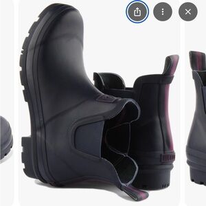 Joules Women's Dark Navy Blue Chelsea Rain Boots